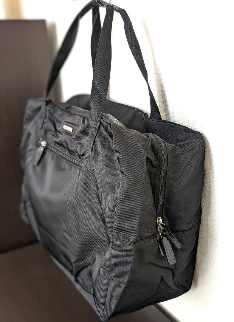 GUCCI グッチ ナイロン ブラックボストンバッグ
