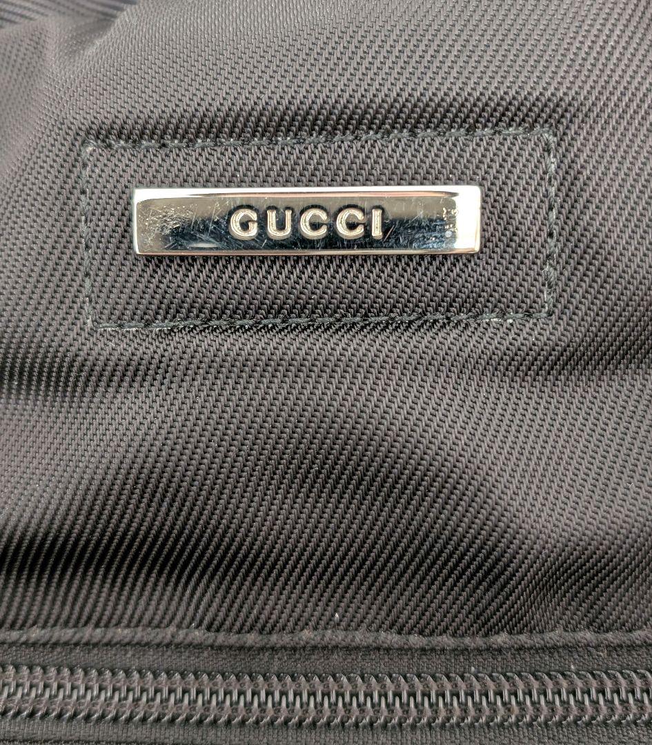 GUCCI グッチ ナイロン ブラックボストンバッグ