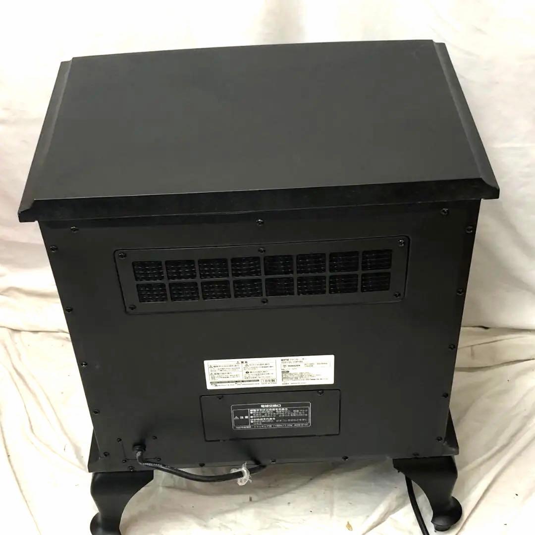 【人気の暖炉型】山善 クラシックデザインファンヒーター ブラック YAMAZEN