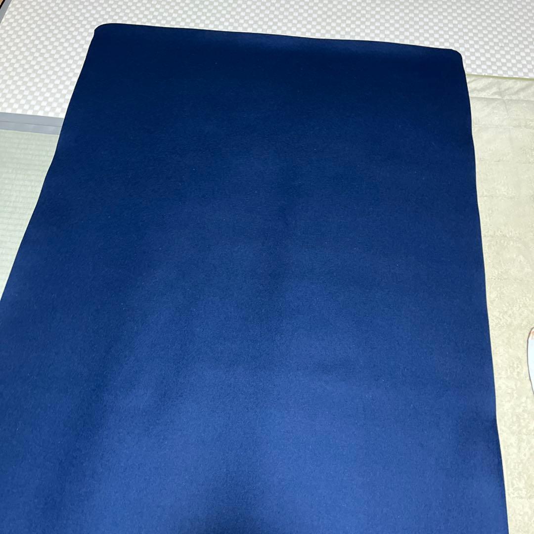 毛氈 ウール100% 濃紺 茶道具 約188cm x 94cm 2枚セット