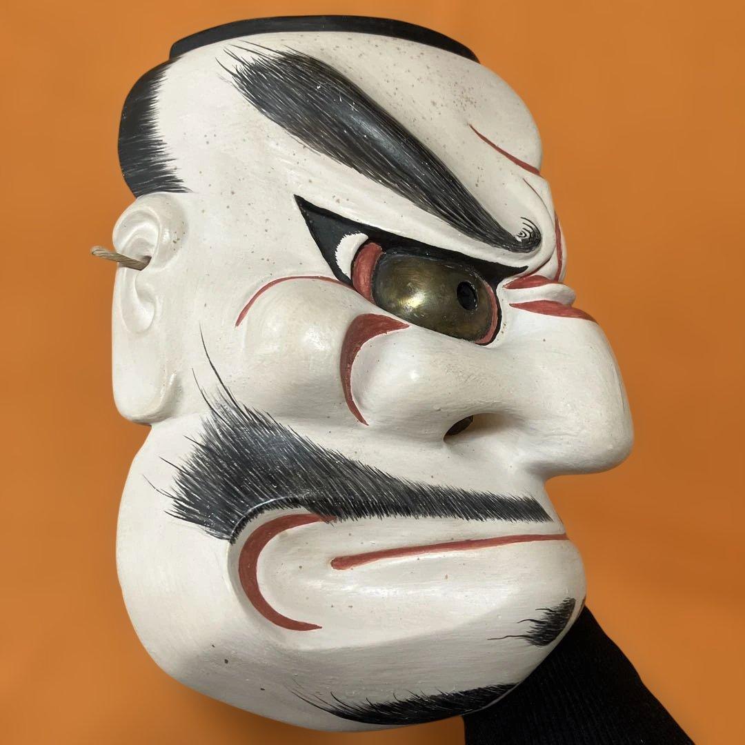 能面　大悪見　おおべしみ　手彫り　木彫り