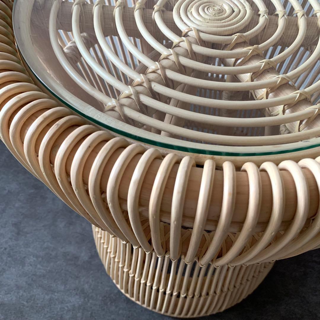 ラタンサイドテーブル