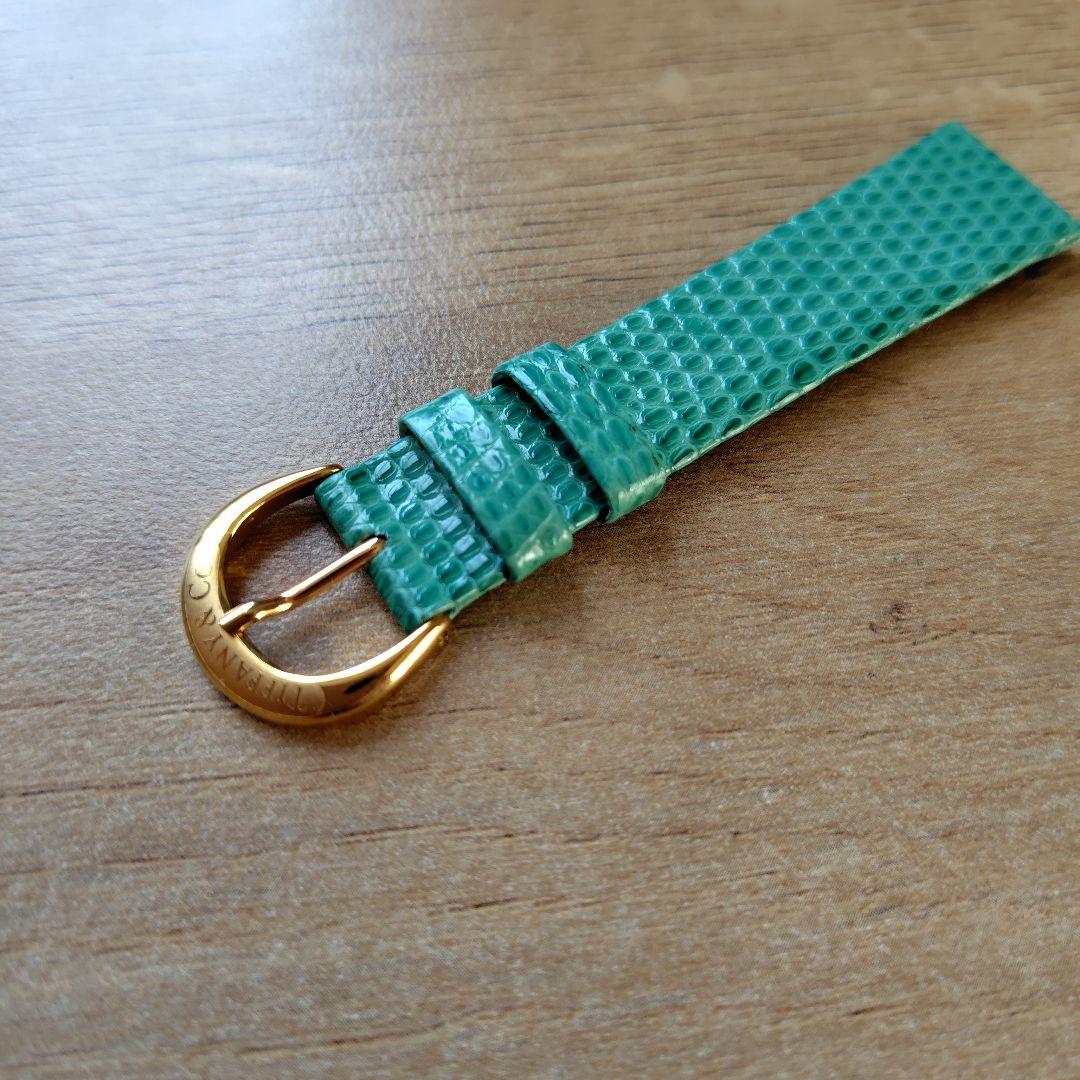 【希少】Tiffany & Co. ティファニーブルー ウォッチベルト　リザード