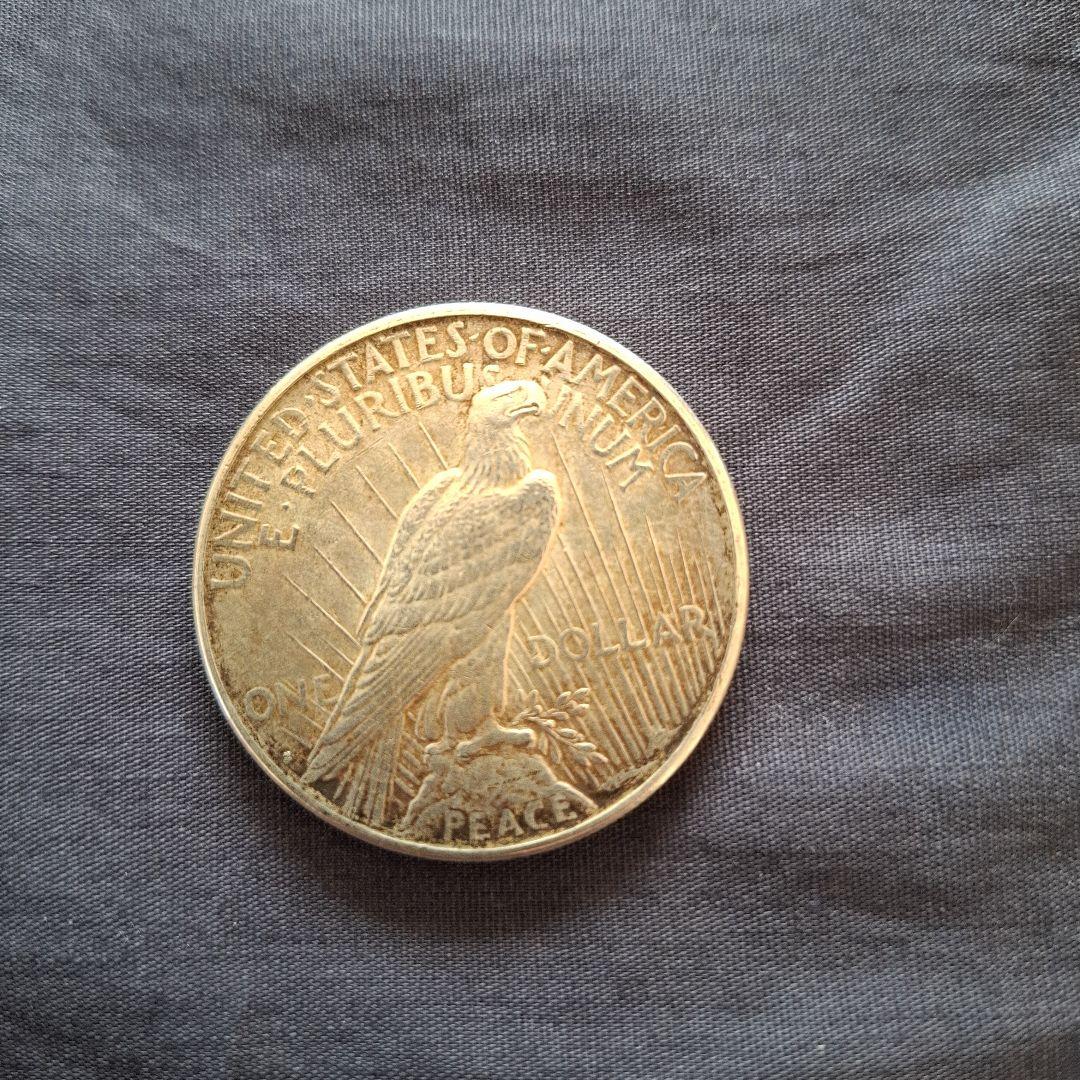 アメリカ、1922年ピースドル、1ドル銀貨