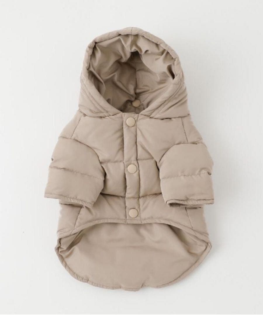 moncheri ポケット付きフードダウンジャケット 犬服 ドッグウェア XL