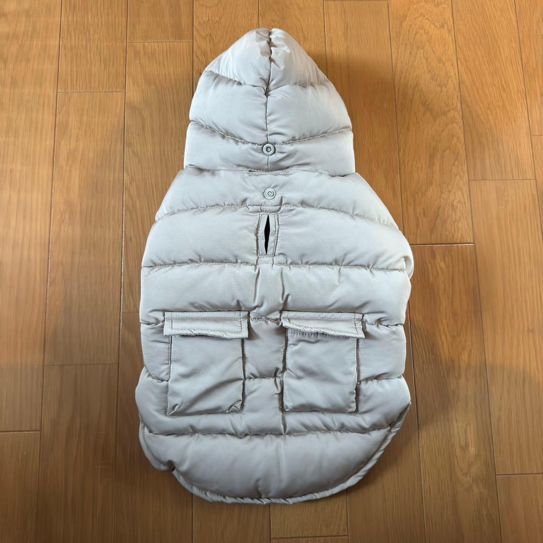 moncheri ポケット付きフードダウンジャケット 犬服 ドッグウェア XL