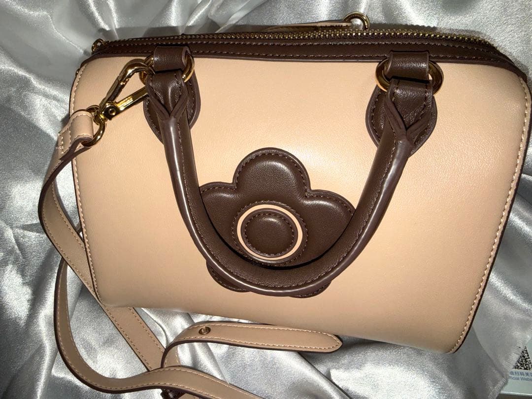 【新品】マリークワント　2WAY ミニボストン　ショルダーバッグ　ブラウン