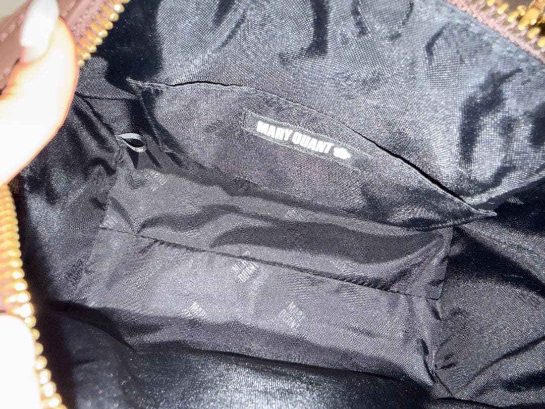 【新品】マリークワント　2WAY ミニボストン　ショルダーバッグ　ブラウン