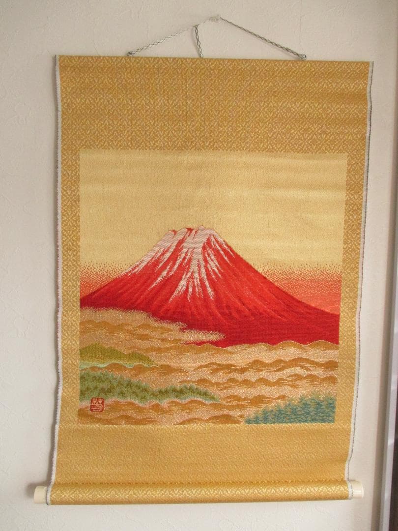 季節の掛け軸セット◎西陣唐織掛軸（五節句）◎美品西陣織