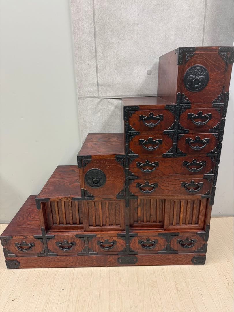 岩谷堂箪笥 階段箪笥 かくし付き