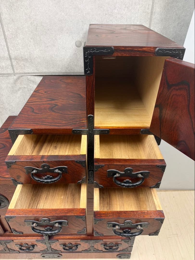 岩谷堂箪笥 階段箪笥 かくし付き