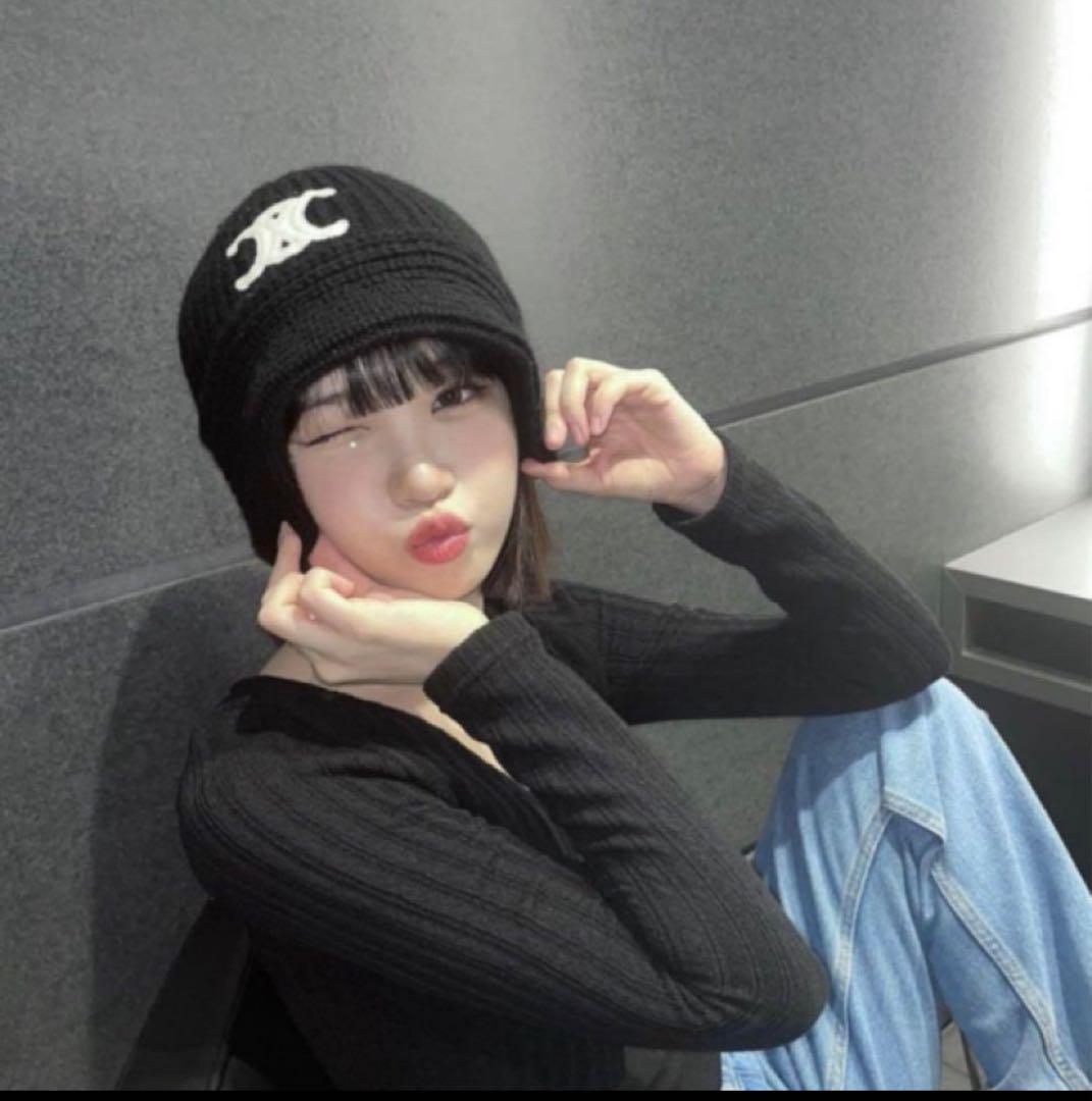 CELINE セリーヌ トリオンフ クロシェ カシミア バケットハット