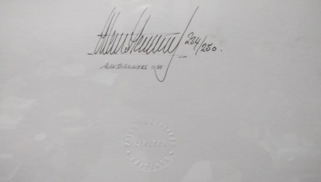 アランプロスト　1989年　F1 直筆サイン入りリトグラフ　限定品250