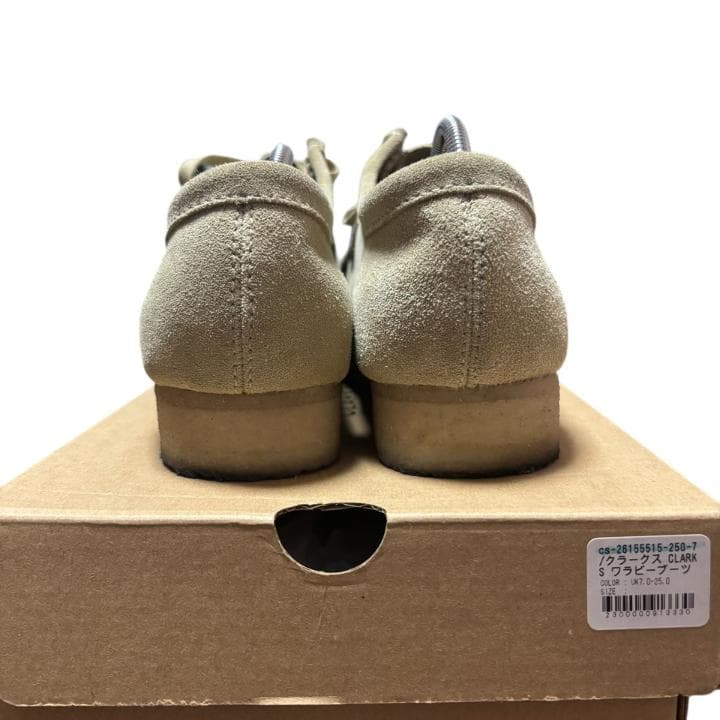 箱あり CLARKS ORIGINALS クラークス ワラビー ベージュモカシン