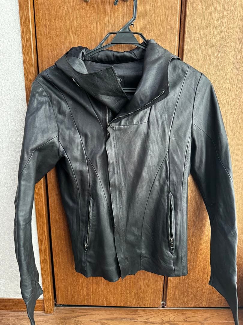 TORNADO MART フーディゴートレザーブルゾン