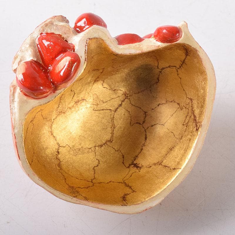 茶道具　畦地粒俵作　乾漆　柘榴香合　共箱　V　7596