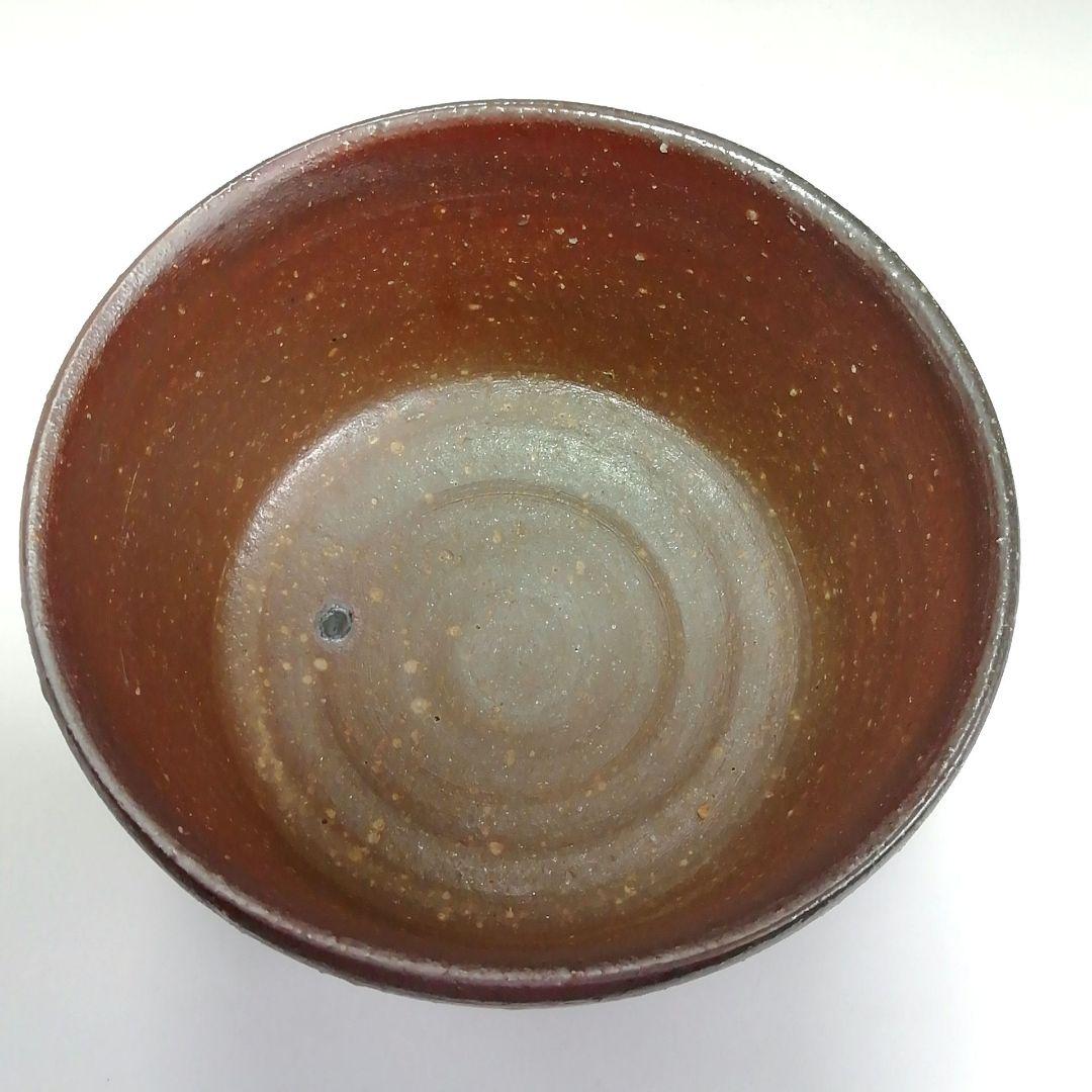 Ｓ４４６　茶碗　『備前焼』『永末隆平作』　共箱　抹茶碗　茶道具