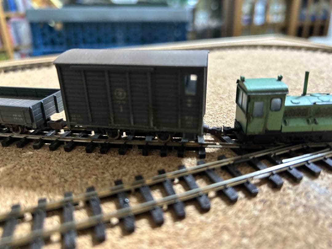 メーカー不明 ディーゼル機関車+貨車2両セット