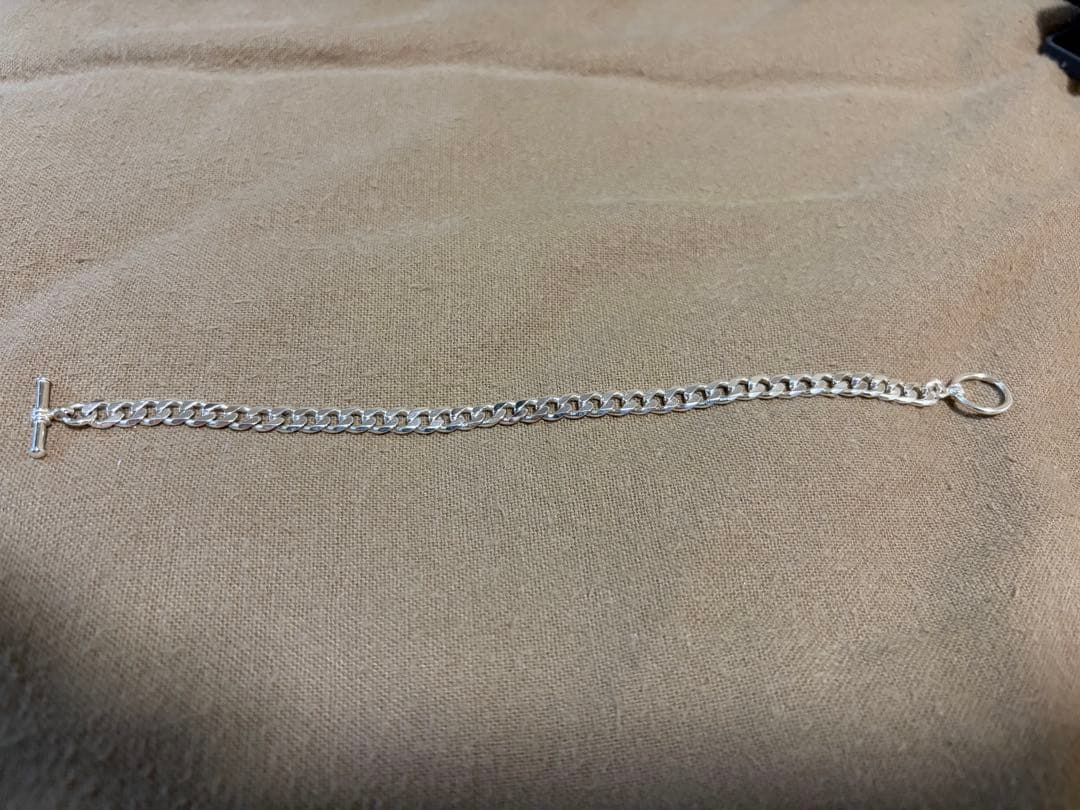 BEAMS カーブチェーンブレスレット SILVER925 極美品