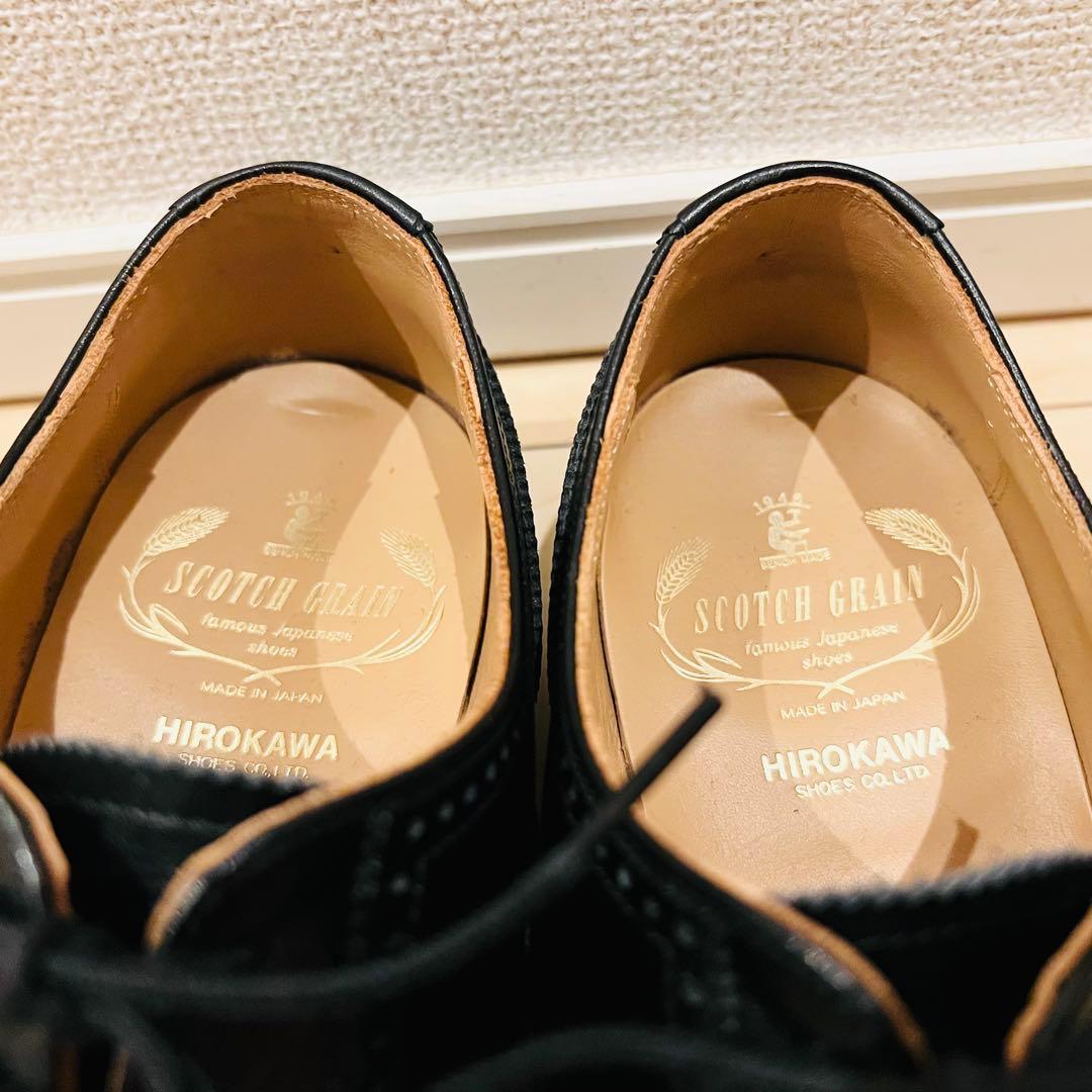 【極美品】スコッチグレイン セミブローグ パンチドキャップトゥ F-920