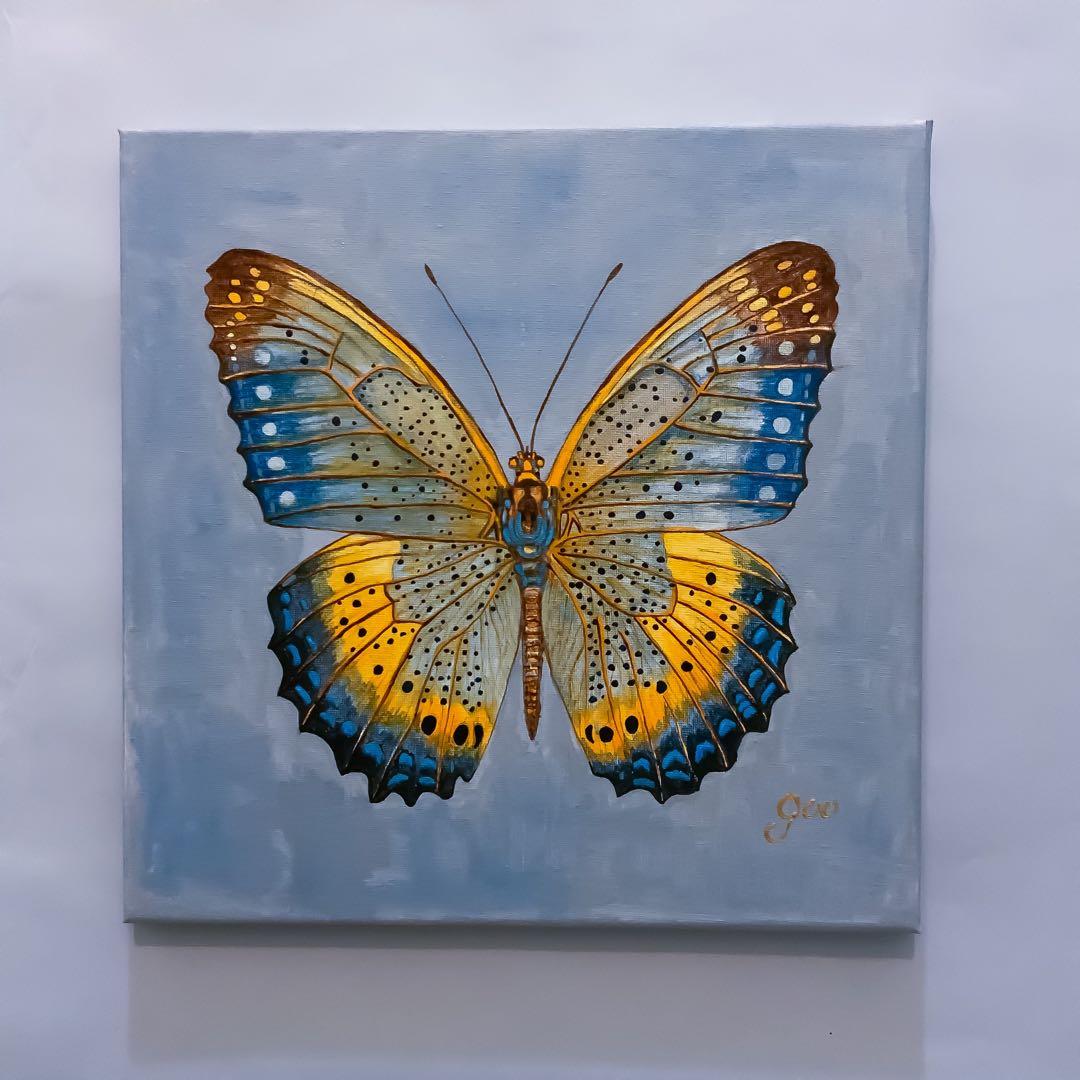 各種公募展入選作家による現代アートリアリズム作品　『バタフライ』