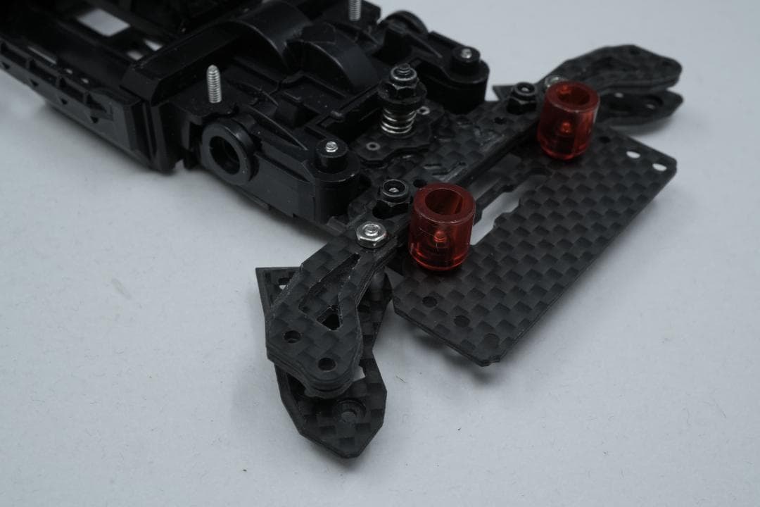 ミニ四駆　CNC精密加工　MSフレキ＋ATアンカーバンパーセット 黒