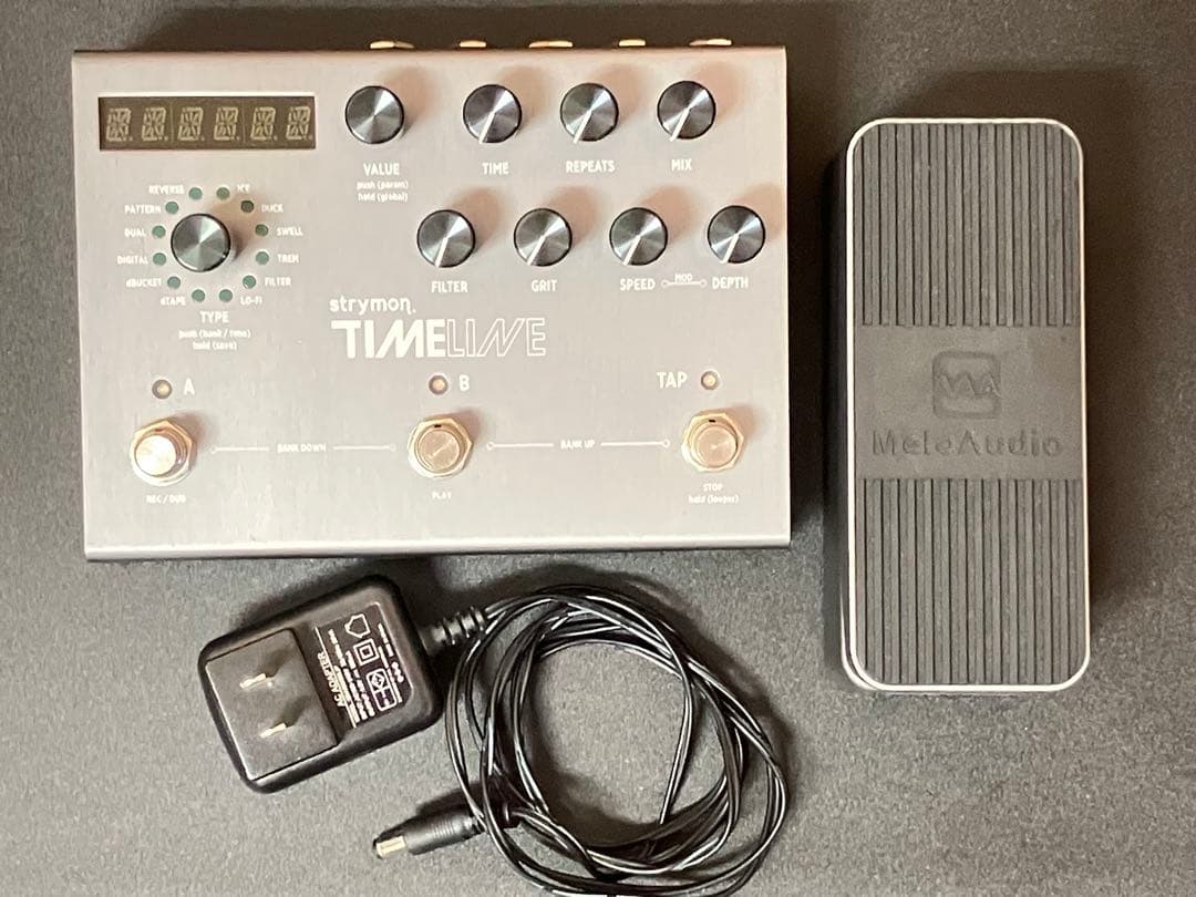 strymon timeline + EXPペダル