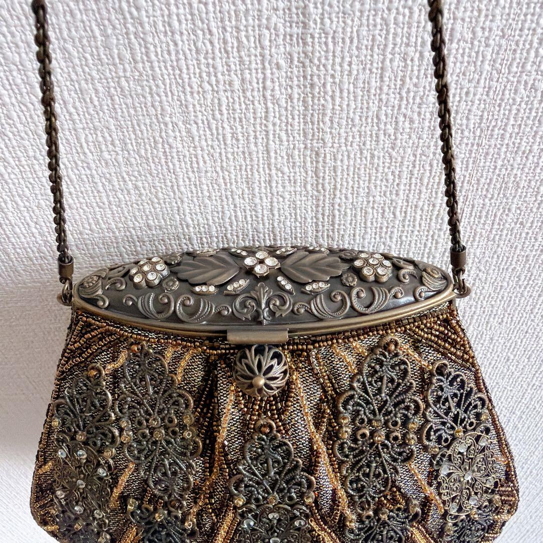 豪華　LUMY ルミーはしもと　ビーズ刺繍　ビーズバッグ　パーティーバッグ