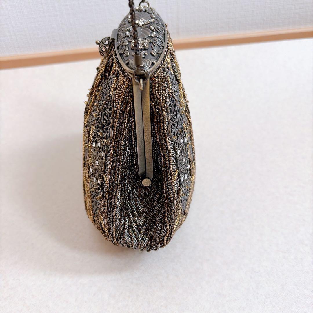 豪華　LUMY ルミーはしもと　ビーズ刺繍　ビーズバッグ　パーティーバッグ