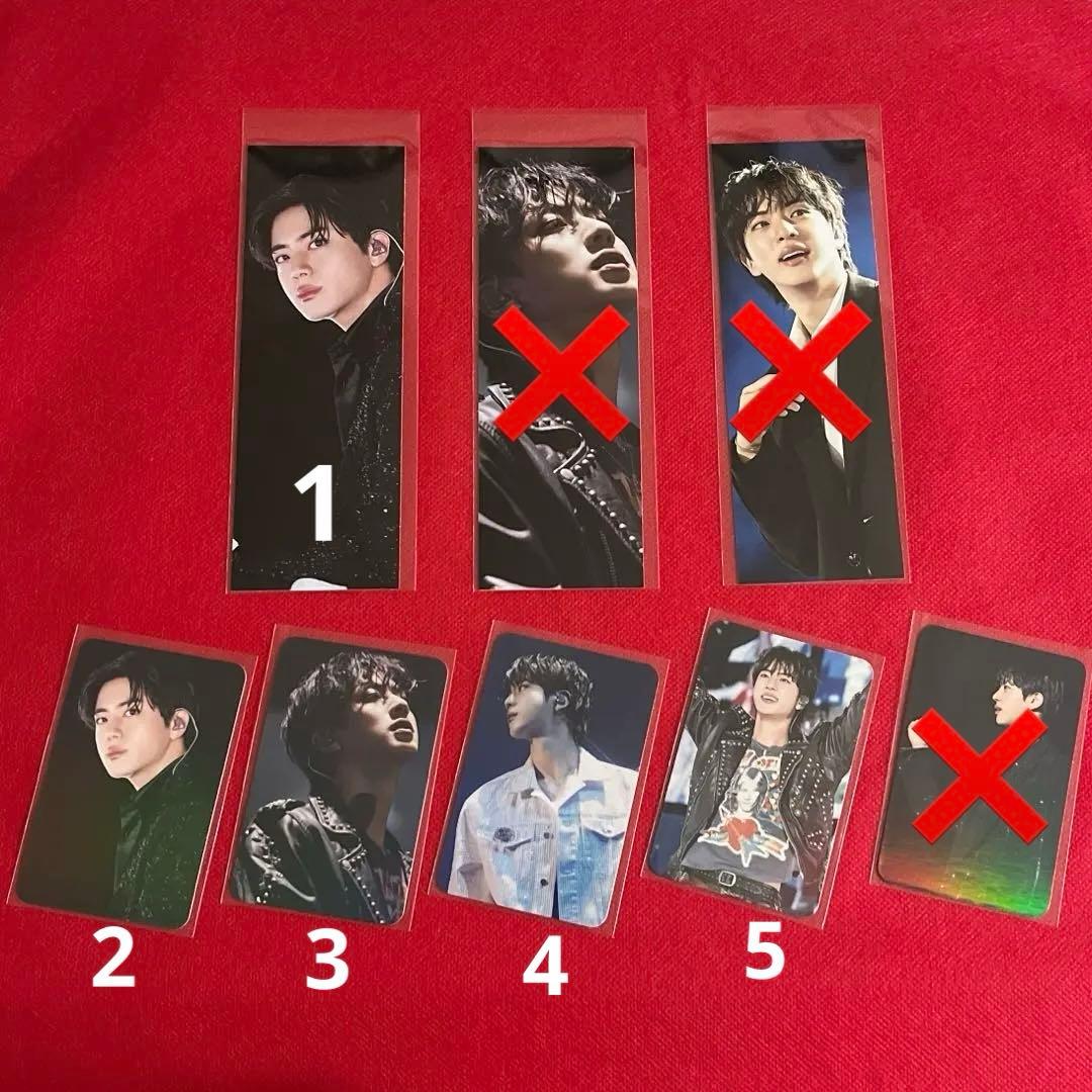 BTS ロングステッカー・ホログラム両面フォトカード♡Jin