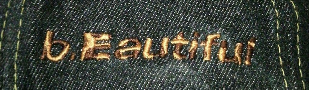 【美品】ビューティフル b.Eautiful デニム キャップ b.Eロゴ