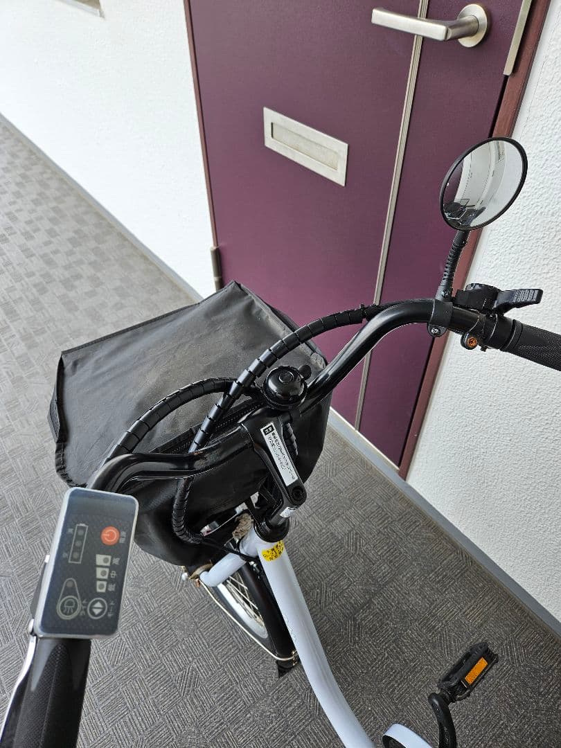 電動アシスト三輪車 ホワイト バスケット付き　2024/2月購入品