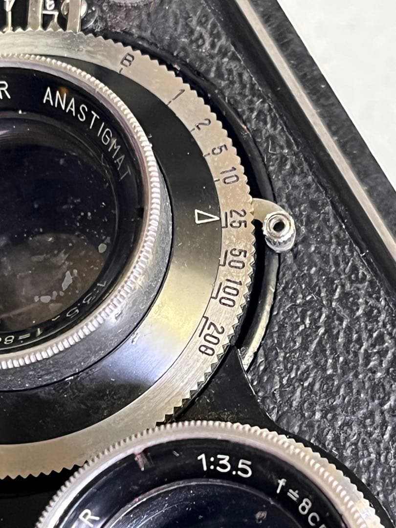 TOYOCAFLEX 二眼レフカメラ レンズ8cm f3.5 革ケース美品