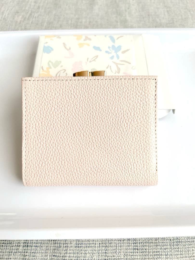 皇居財布　がま口　二つ折り　ピンク