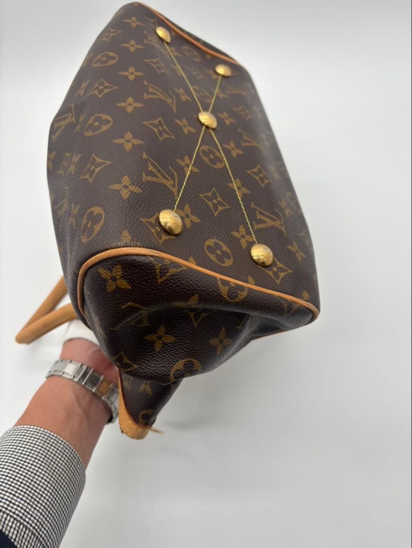鑑定済 ルイヴィトン Louisvuitton ティヴォリPM バッグモノグラム