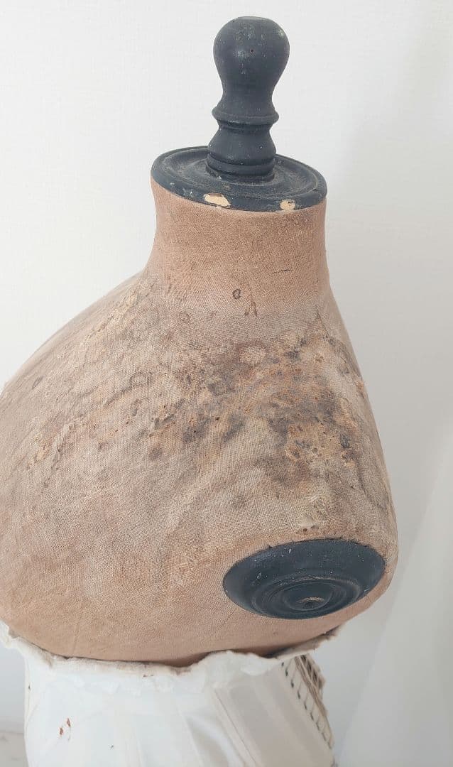 フレンチアンティーク　ブラックトルソー・コルセット