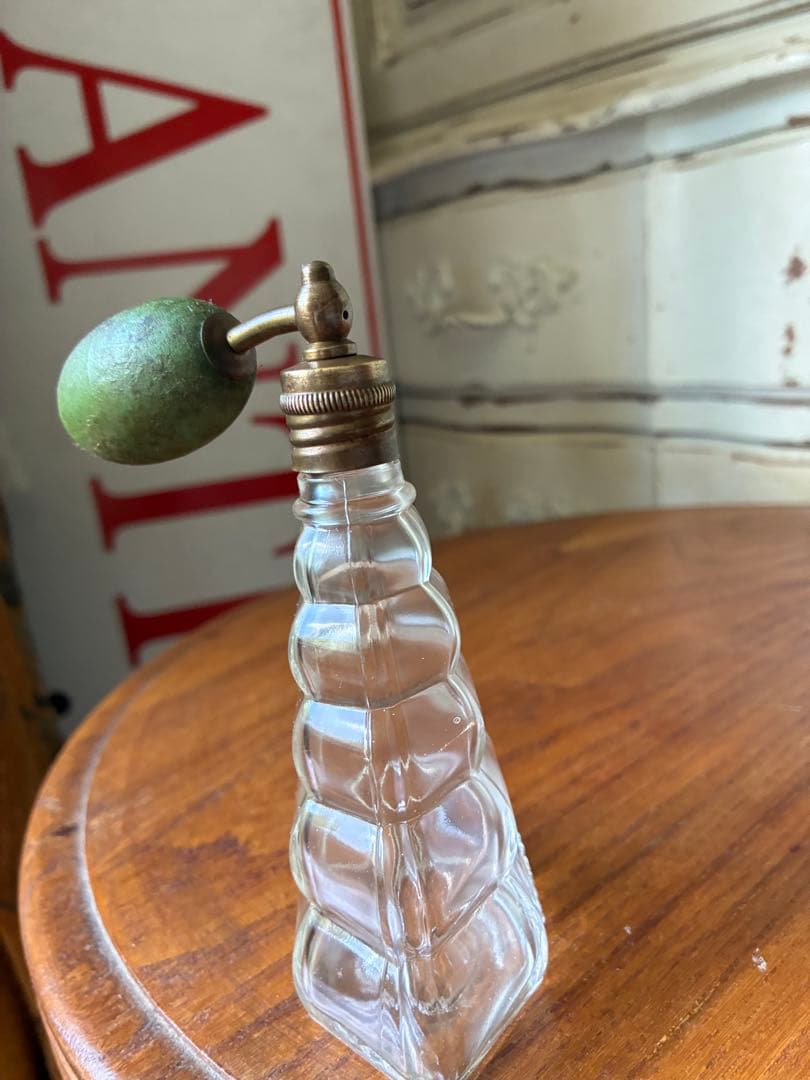 フランス　アンティーク　ガラス　パフューム　ボトル　香水瓶　4711アトマイザー