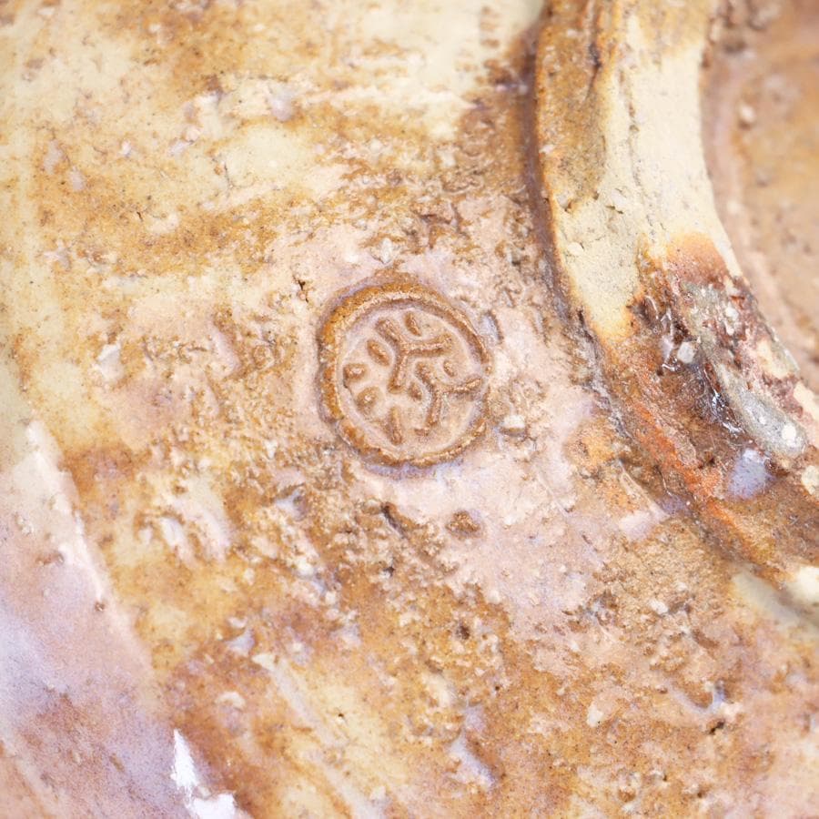 Y3122-89 茶道具 萩焼 天鵬山 廣瀬淡雅 萩茶碗 共箱　　BBB