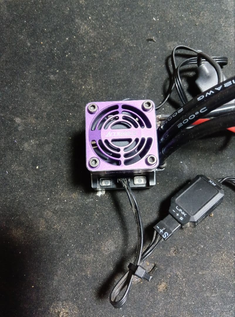 RAD 高性能 ESC 紫色 冷却ファン付き+Sbusリンクアダプター