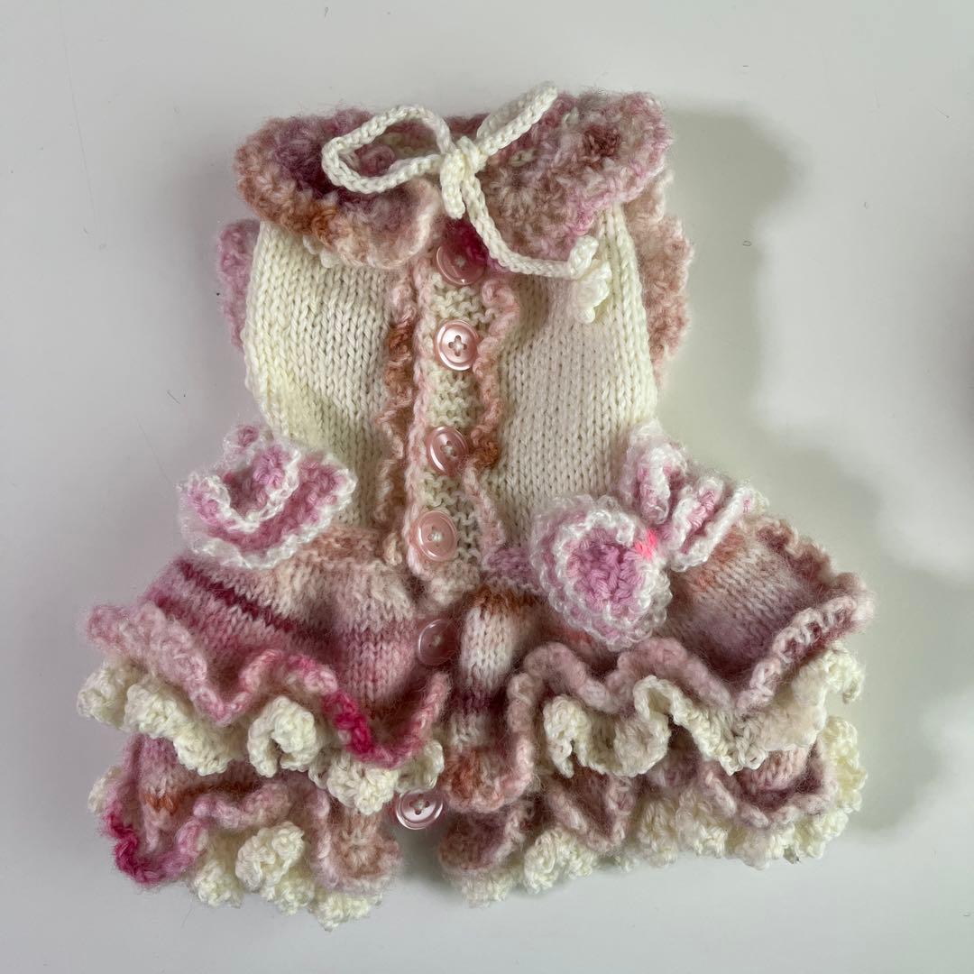 小型犬用手編み服　まいまし