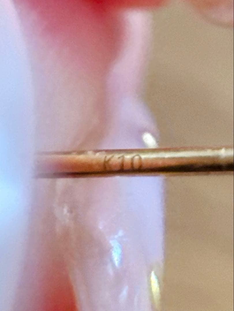 jasmin 一粒ダイヤモンドピアス　k10