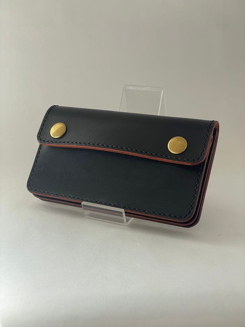 【制作入れ替えのため値下げ】ミドルトラッカーウォレット／　メンズ　レディース本革