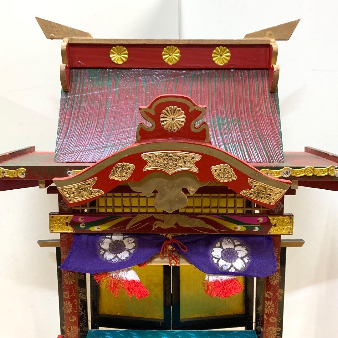 雛御殿 全長 50 cm 木製 直し パーツ不足あり 節句 雛祭り