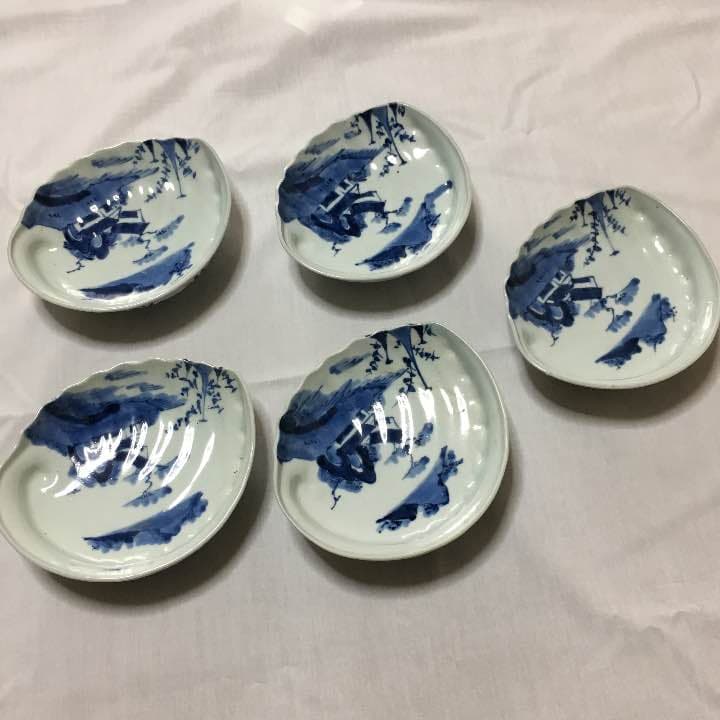 あわびの形の皿 （5枚）