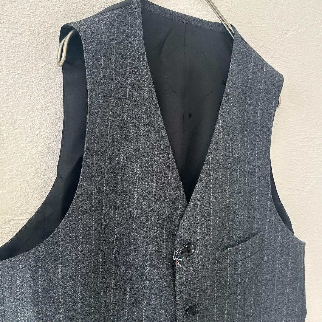 落ち着いた雰囲気❤TAKEO KIKUCHI チョークストライプベスト L