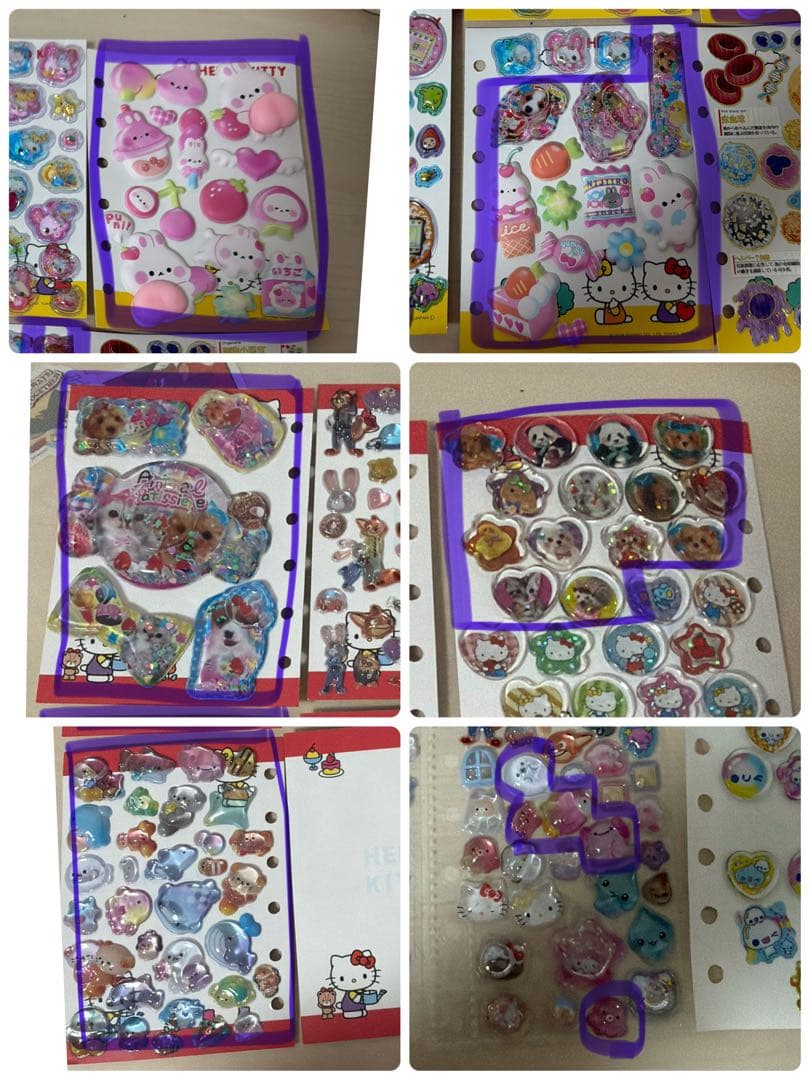 シール手帳 完成品 2点