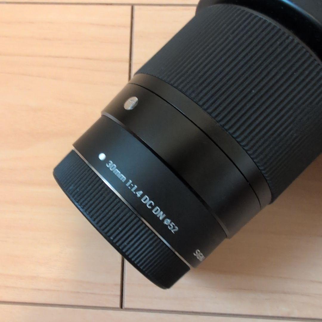 SIGMA 30mm F1.4 DC DN レンズ レンズフィルター付き