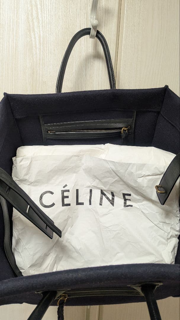 お値下げ　CELINE　セリーヌ　バック　ラゲージ　ファントム　ネイビー