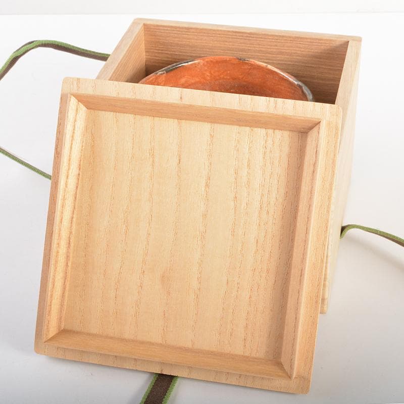 茶道具　十二代楽吉左衛門　弘入造　赤楽茶碗　時代箱付　M　R6748