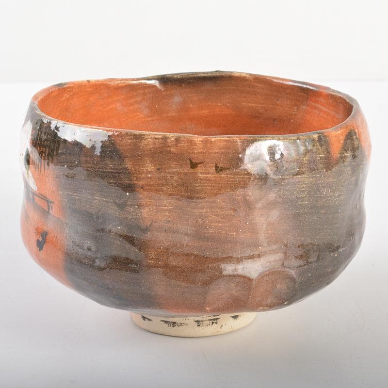 茶道具　十二代楽吉左衛門　弘入造　赤楽茶碗　時代箱付　M　R6748